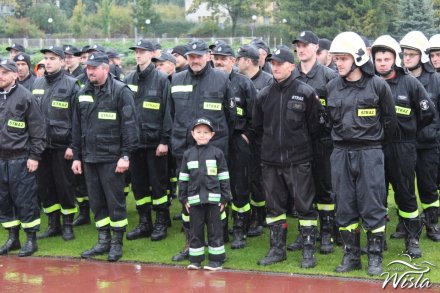 Uczestnicy zawodów  w czasie zbiórki