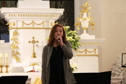 Fragment koncertu w wykonaniu młodzieży ze Społecznego Ogniska Muzycznego