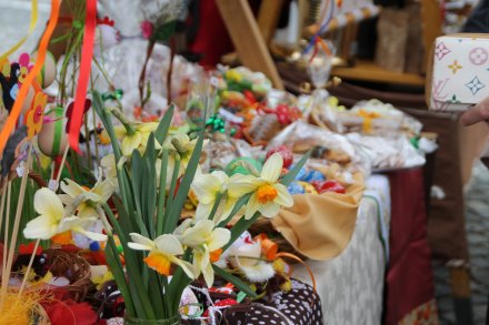 Kiermasz podczas Jarmarku Wielkanocnego