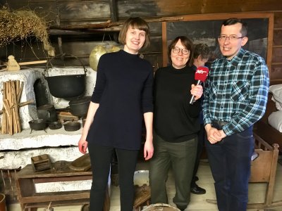 Ekipa Radia Zet i Michał Kawulok z Muzeum Beskidzkiego