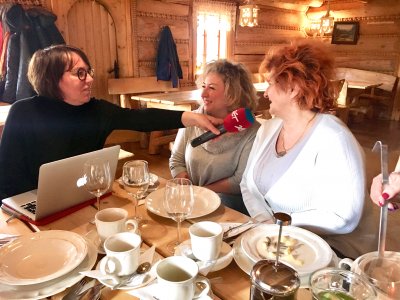 O kuchni wiślańskiej opowiadają Maria Pietruszka i Helena Legierska z Chaty Olimpijczyka