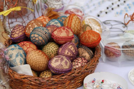 Kiermasz podczas Jarmarku Wielkanocnego