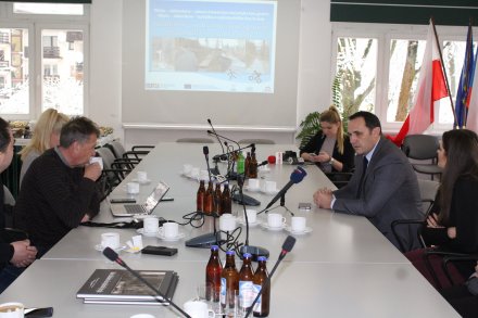 Fragment konferencji podsumowującej projekt