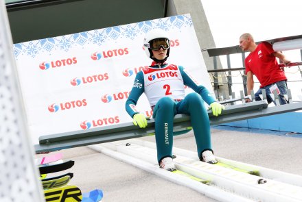 Bartosz Czyż przed skokiem