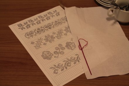 Zajęcia z haftu krzyżykowego