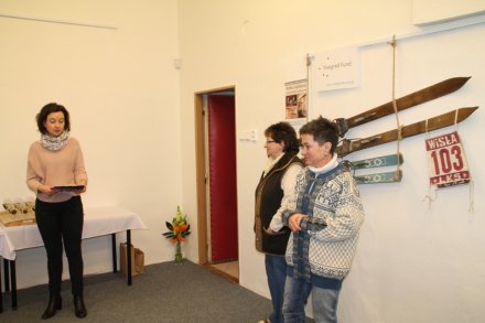 Wystawa starego sprzętu narciarskiego