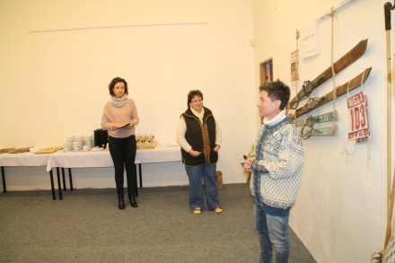 Wystawa starego sprzętu narciarskiego