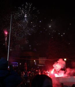 Sztuczne ognie na wiślańskim niebie