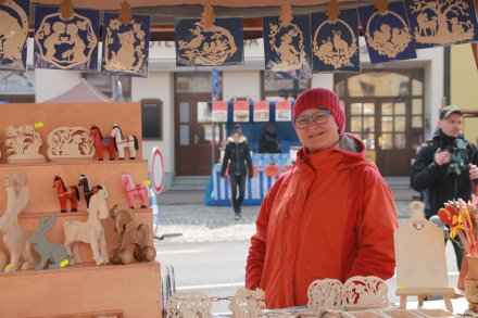 Członkini Stowarzyszenia "Grupa Twórców Wiślanie"