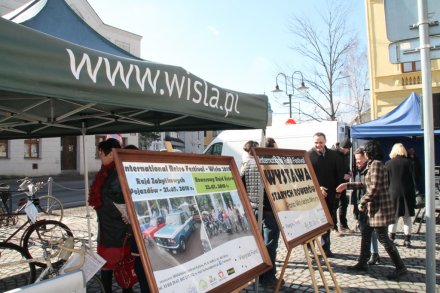 Wystawa starych rowerów podczas Jamarku w Jabłonkowie