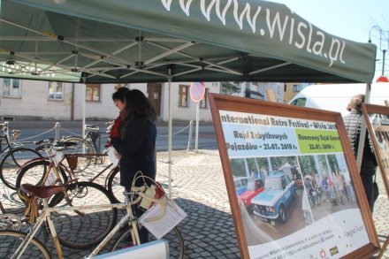 Wystawa starych rowerów podczas Jamarku w Jabłonkowie
