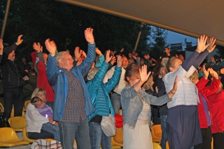 Widownia podczas koncertu „Ukochany kraj, umiłowany kraj…”