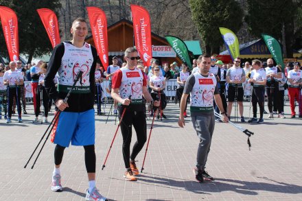 Uczestnicy biegu