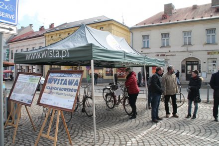 Wystawa starych rowerów podczas Jamarku w Jabłonkowie