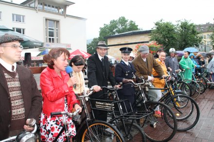 Uczestnicy rowerowego Rajdu Retro