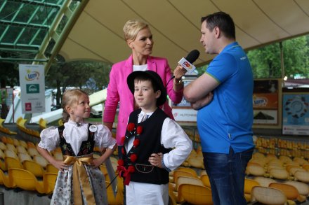 Pani Redaktor w rozmowie z burmistrzem miasta Tomaszem Bujokiem