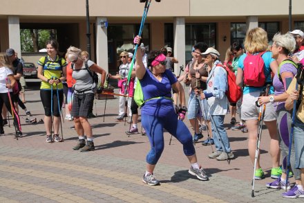 Uczestnicy Majowego Marszu Nordic Walking