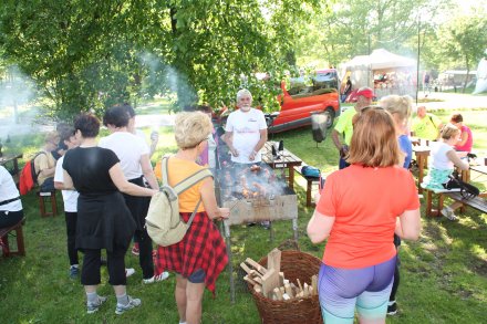 Uczestnicy Majowego Marszu Nordic Walking