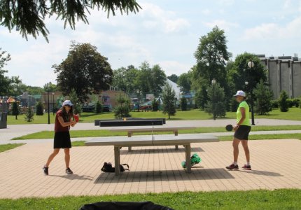 Turniej gier i zabaw podczas "Święta Sąsiada"