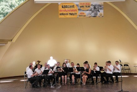 Koncert orkiestry w amfiteatrze