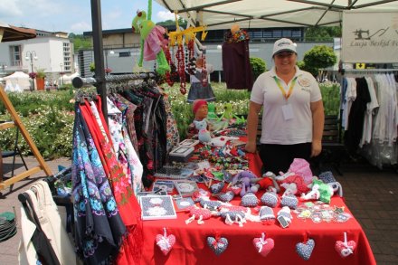 Twórczyni biorąca udział w Jarmarku podczas "Święta Sąsiada"