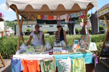 Twórczyni biorąca udział w Jarmarku podczas "Święta Sąsiada"