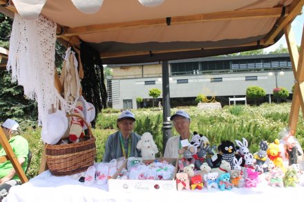 Twórczyni biorąca udział w Jarmarku podczas "Święta Sąsiada"