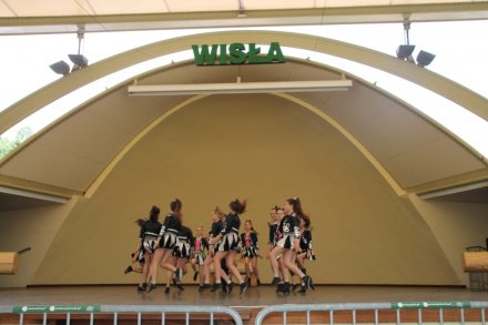 Formacje taneczne pokazujące układy taneczne