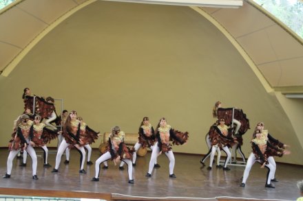 Formacje taneczne pokazujące układy taneczne