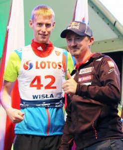 Adam Małysz i Jewgienij Klimow - fot. luki