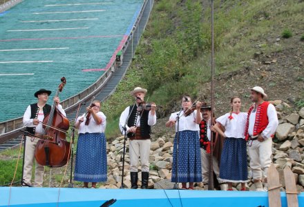 Kapela góralska podczas otwarcia