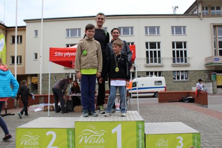 Pamiątkowe zdjęcie na podium