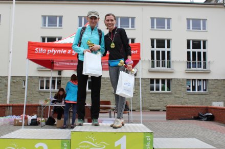 Najszybsze z pań - z prawej Agata Zaczek Mordarska, z lewej Maria Migacz