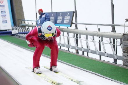 Kamil Stoch na rozbiegu