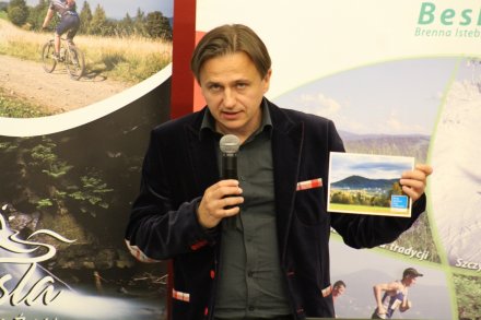 Marcin Góral w trakcie prezentacji