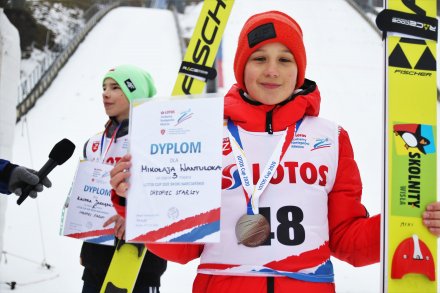 Mikołaj Wantulok na III miejscu podium w sobotnich zawodach