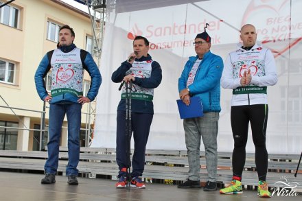 Przywitanie uczestników Biegu po Nowe Życie