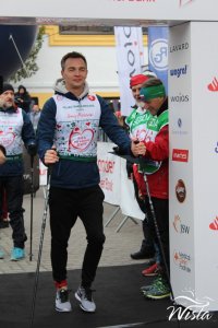 Jerzy Mielewski na starcie biegu