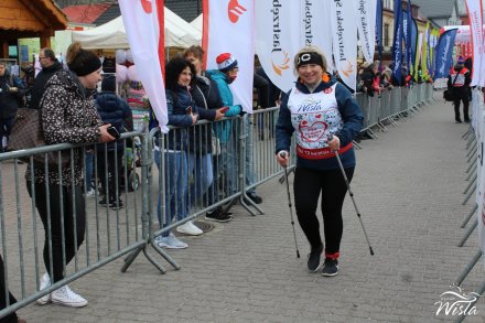 Alicja Cieślar na trasie biegu
