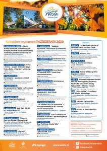 Plakat wydarzeń październik