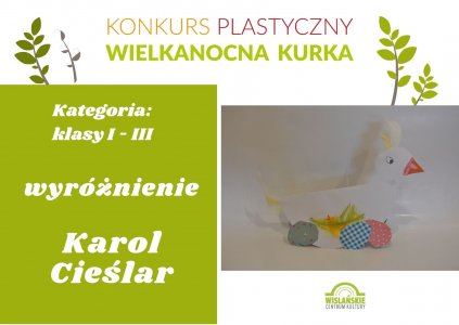 Klasy I-III: wyróżnienie - Karol Cieślar