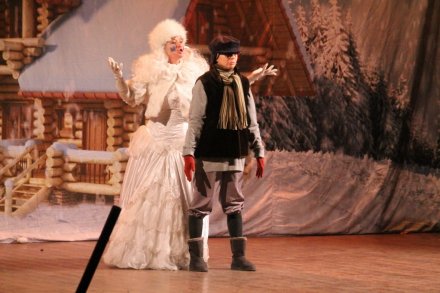 Fragment spektaklu muzycznego "Królowa Śniegu"