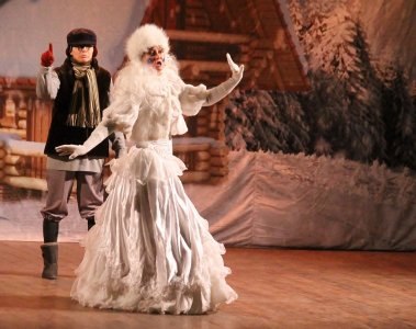 Fragment spektaklu muzycznego "Królowa Śniegu"