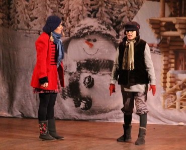 Fragment spektaklu muzycznego "Królowa Śniegu"