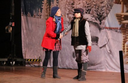 Fragment spektaklu muzycznego "Królowa Śniegu"