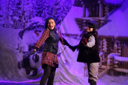 Fragment spektaklu muzycznego "Królowa Śniegu"