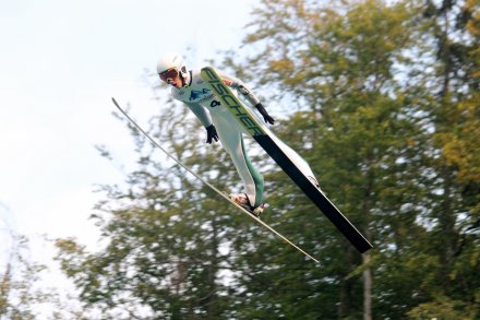 Tomasz Pilch w locie
