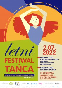 Plakat XII Letni Festiwal Tańca