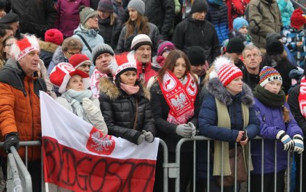 Kibice na skoczni