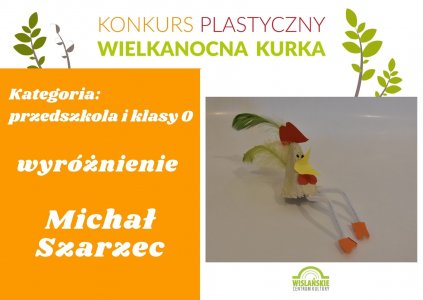 Przedszkola: wyróżnienie - Michał SZarzec